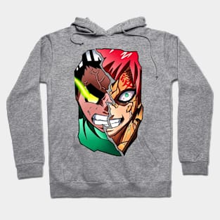 rock lee and gaara Hoodie